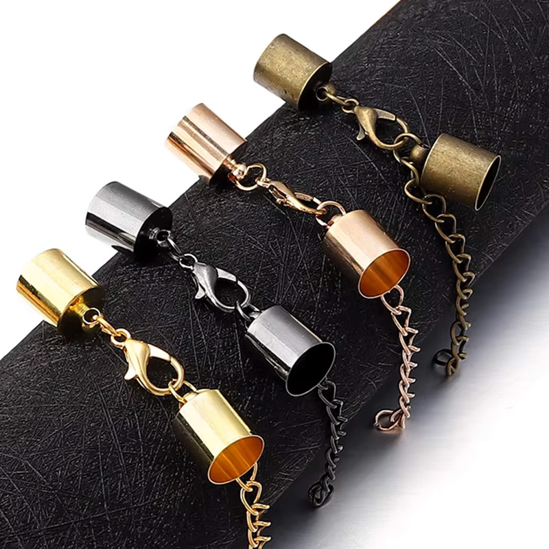 Jewelry Making Kit For Adults - 10 مجموعات الجلود الحبل نهاية قبعات