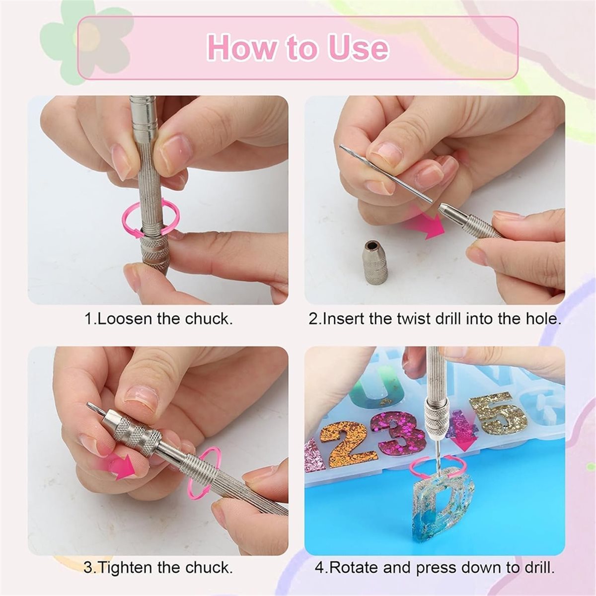 Jewelry Making Guide - 12 قطعة من أدوات حفر الأقراط