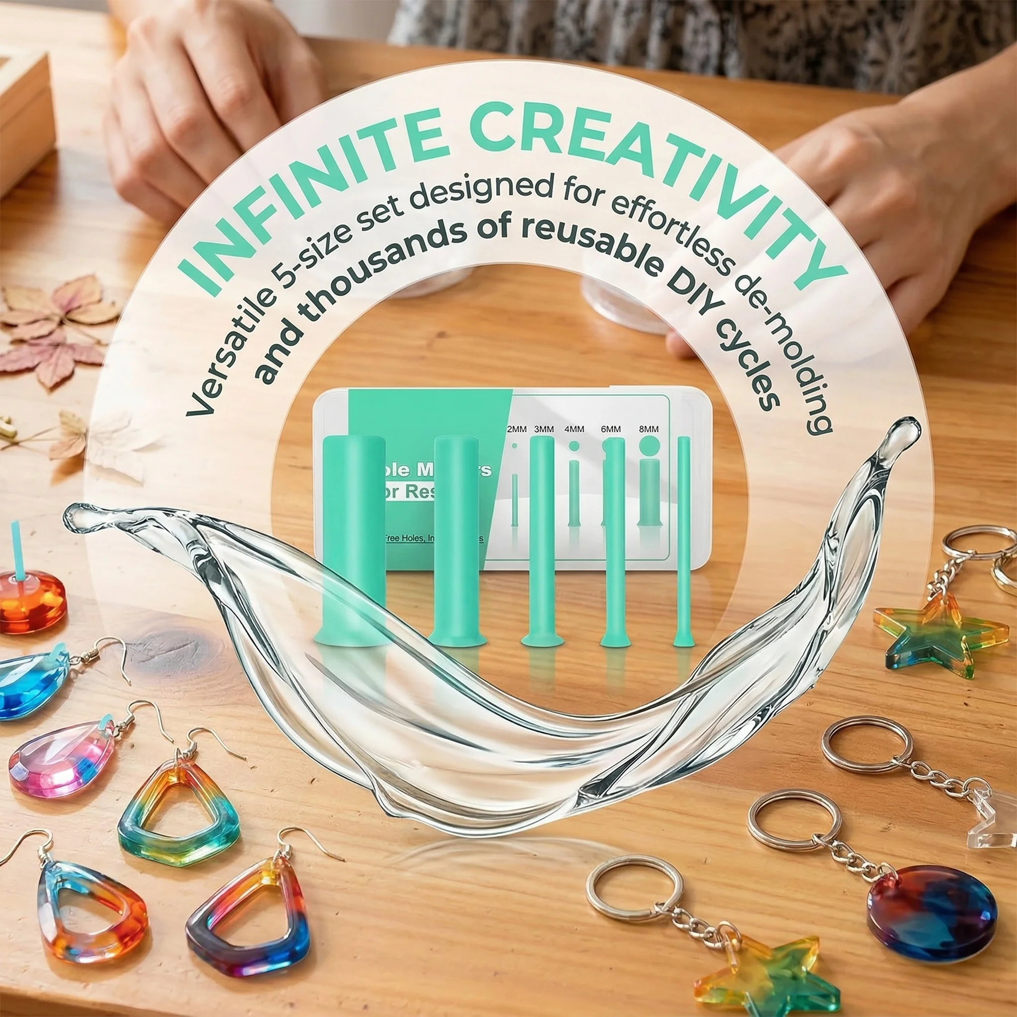 Jewelry Making Tools List - طقم أدوات فتح الثقوب من الراتنج