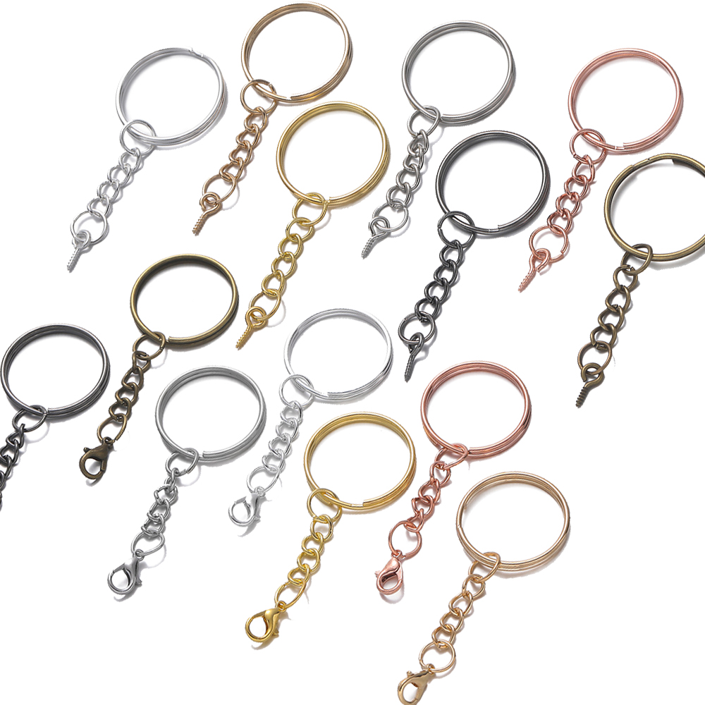 Jewelry Making Looper Tool - 10 قطع/مجموعة حلقات مفاتيح دائرية بمسامير