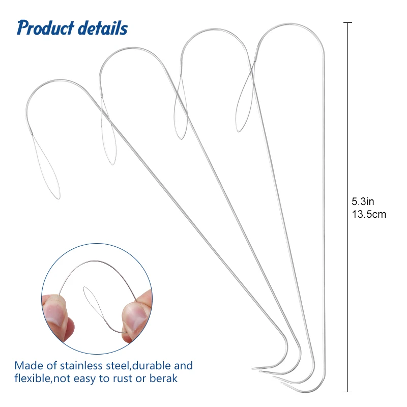 2/5 قطعة 5.3 بوصة كبيرة العين  - مراجعة Beading Needle Fine وسعره