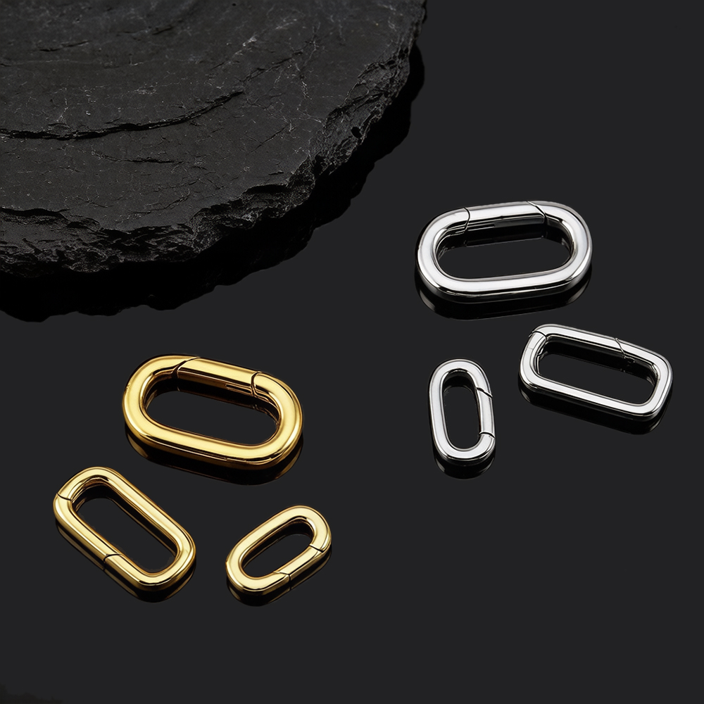 قطعتان من مشابك قلادة بيضاوية  - مراجعة Jewelry Making Kit For Adults وسعره